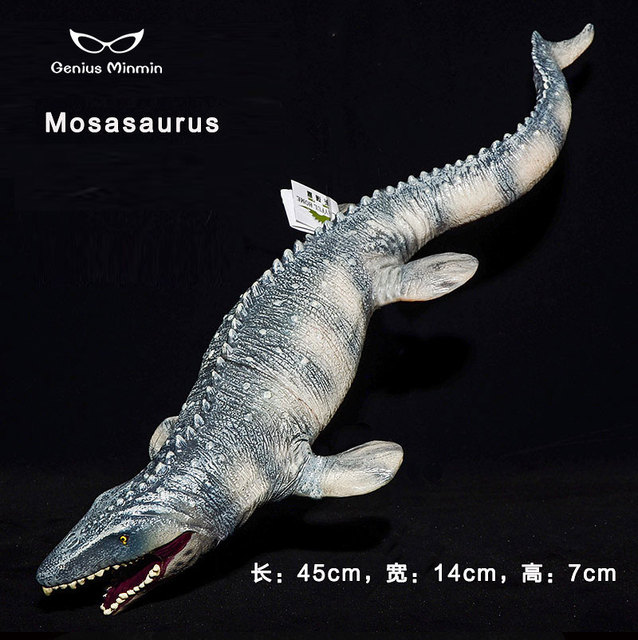 Miękki model dinozaura Mossaurus o rozmiarze 45cm - idealny prezent dla dzieci - Wianko - 1
