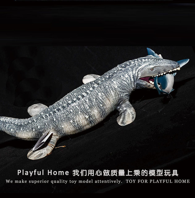 Miękki model dinozaura Mossaurus o rozmiarze 45cm - idealny prezent dla dzieci - Wianko - 2