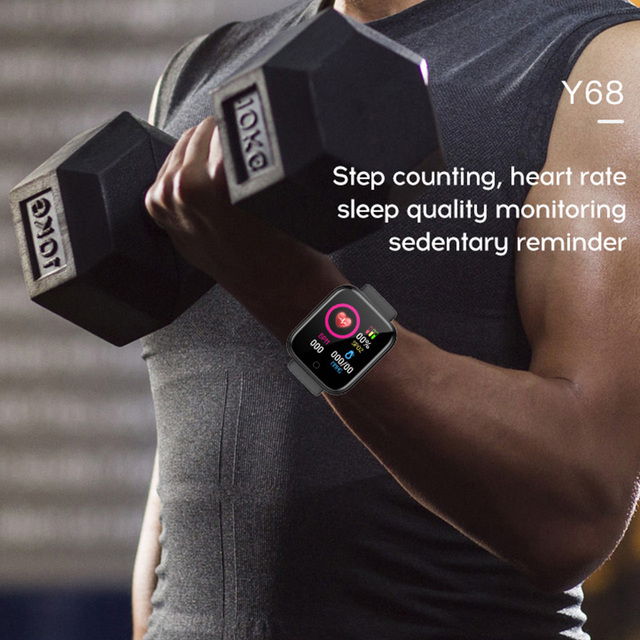 Zegarek Fitness Tracker 2 sztuki Y68 - inteligentny zegarek Bluetooth D20 cardio opaska sportowa na nadgarstek - Wianko - 8