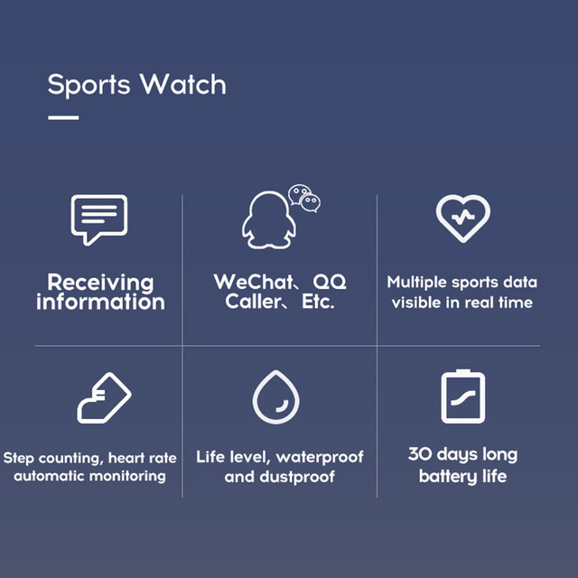 Zegarek Fitness Tracker 2 sztuki Y68 - inteligentny zegarek Bluetooth D20 cardio opaska sportowa na nadgarstek - Wianko - 5