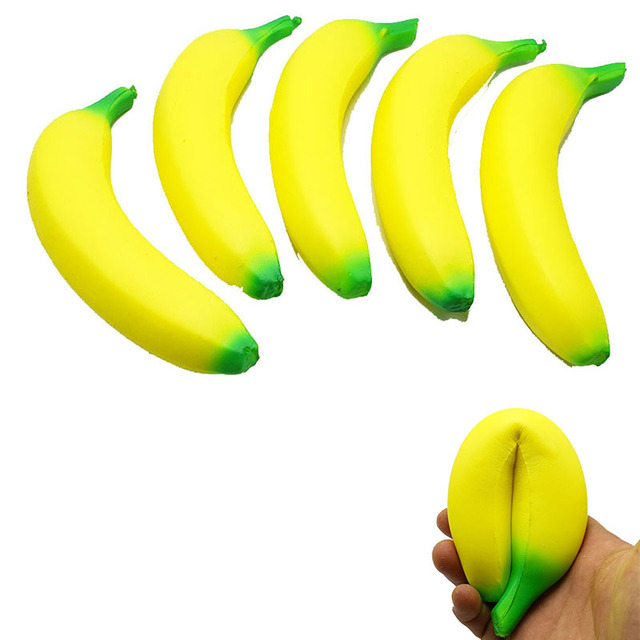Antystresowa zabawka do zgniatania - Squishy Banana Powolne Rośnięcie Jumbo - Wianko - 5