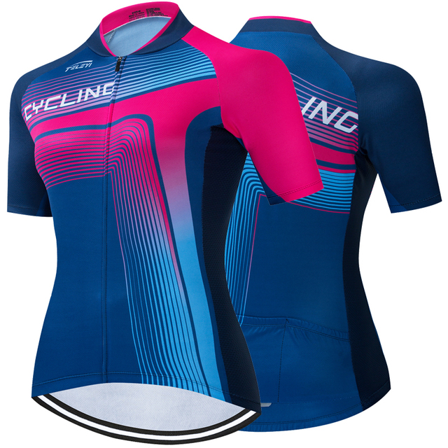 Koszulka kolarska RCC SKY 2022 damska z krótkim rękawem - oddychająca i funkcjonalna koszulka rowerowa MTB, Ropa Maillot Ciclismo - Wianko - 6