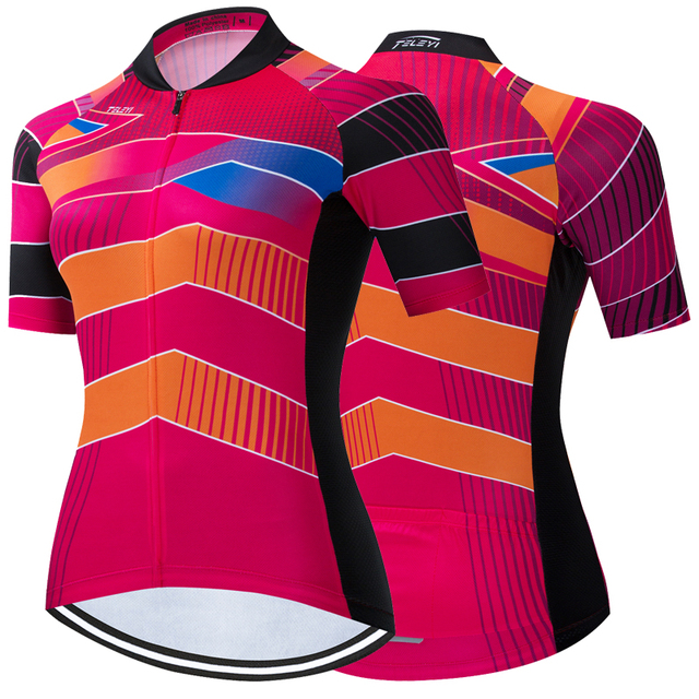 Koszulka kolarska RCC SKY 2022 damska z krótkim rękawem - oddychająca i funkcjonalna koszulka rowerowa MTB, Ropa Maillot Ciclismo - Wianko - 3