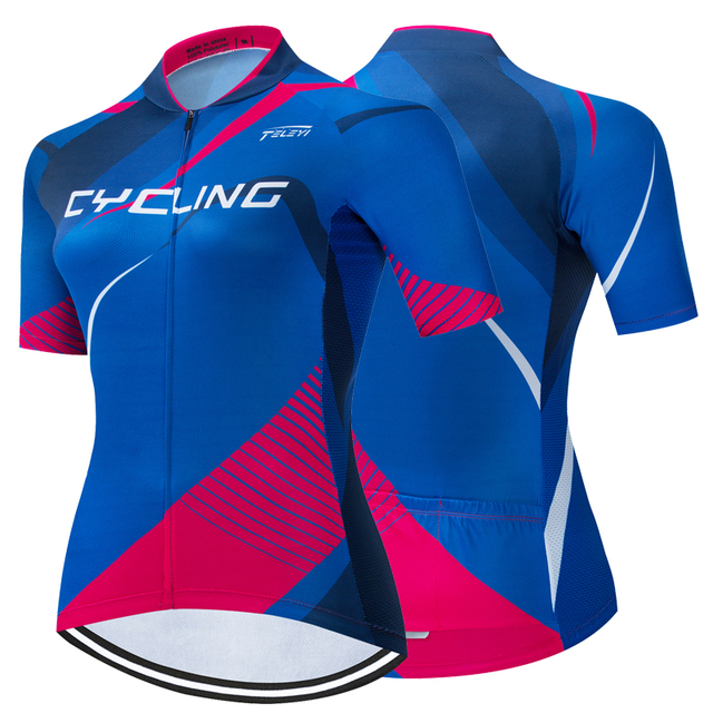 Koszulka kolarska RCC SKY 2022 damska z krótkim rękawem - oddychająca i funkcjonalna koszulka rowerowa MTB, Ropa Maillot Ciclismo - Wianko - 9