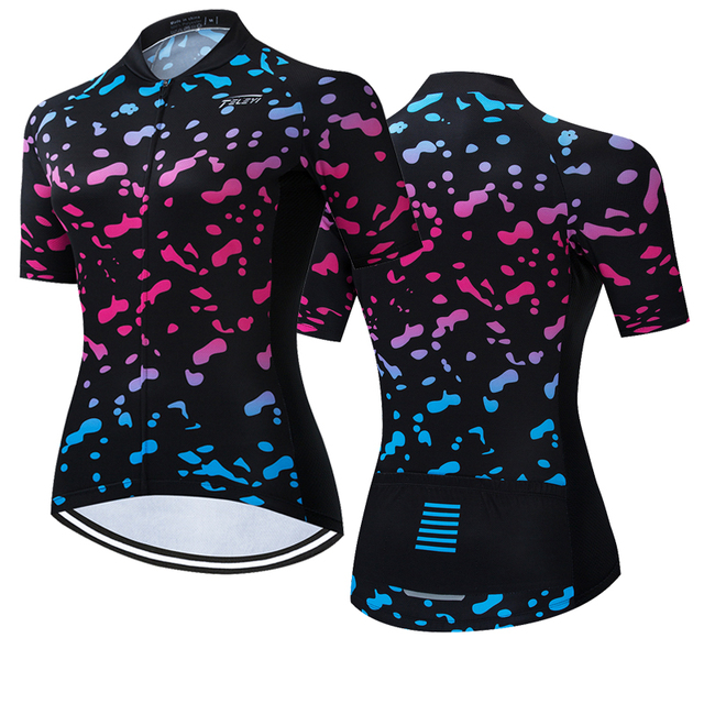 Koszulka kolarska RCC SKY 2022 damska z krótkim rękawem - oddychająca i funkcjonalna koszulka rowerowa MTB, Ropa Maillot Ciclismo - Wianko - 15