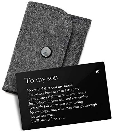 Grawerowana metalowa wkładka do portfela - prezent od rodziców dla syna, idealny na ukończenie studiów - Wianko - 6