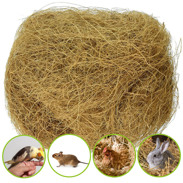 Sterylizowane naturalne włókno kokosowe 100g dla ptaków - idealne do ptasiego gniazda - Wianko - 4