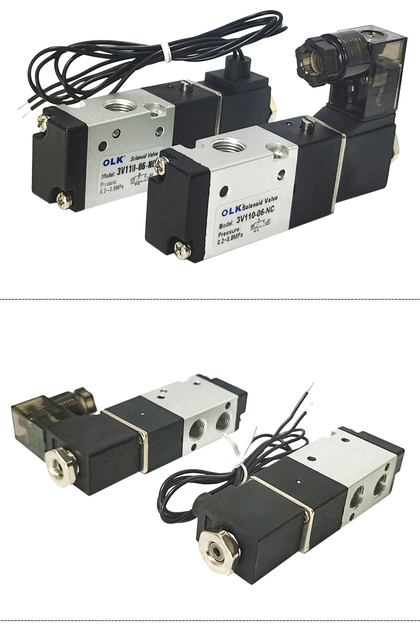 Elektromagnetyczny zawór 3V110-06-NO 3Port 2POZ1/8 DC12V DC24V AC - pneumatyka - Wianko - 8