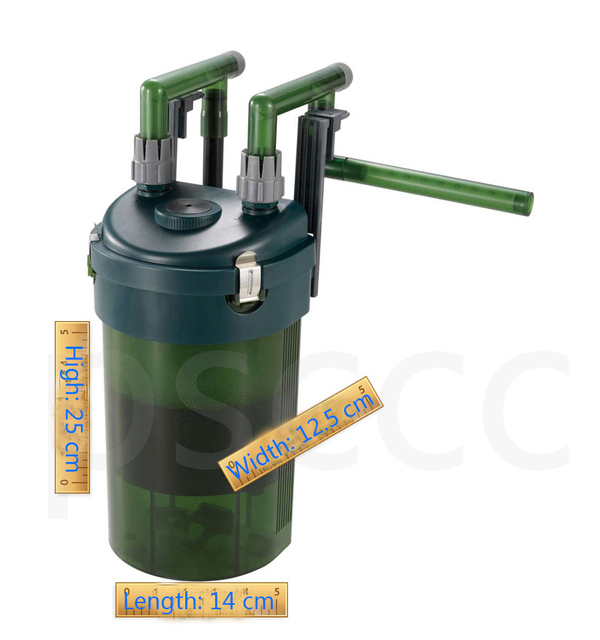 Filtr kanistrowy zewnętrzny ODYSSEA CFS-130 do akwarium Nano - mocowanie na filtr zewnętrzny Power Aquario, przepływ 450L/h - Wianko - 11