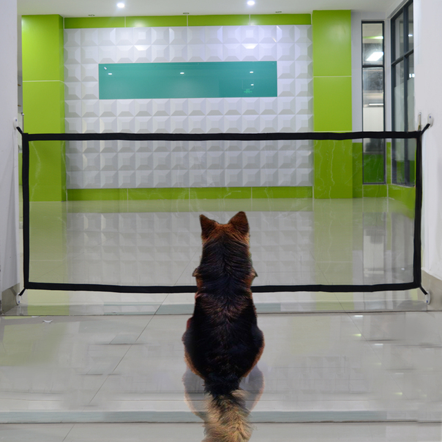 Składane ogrodzenie dla psa z bramą bezpieczeństwa i izolacją oraz barierka zabezpieczająca dla dzieci - akcesoria dla psów - Wianko - 5