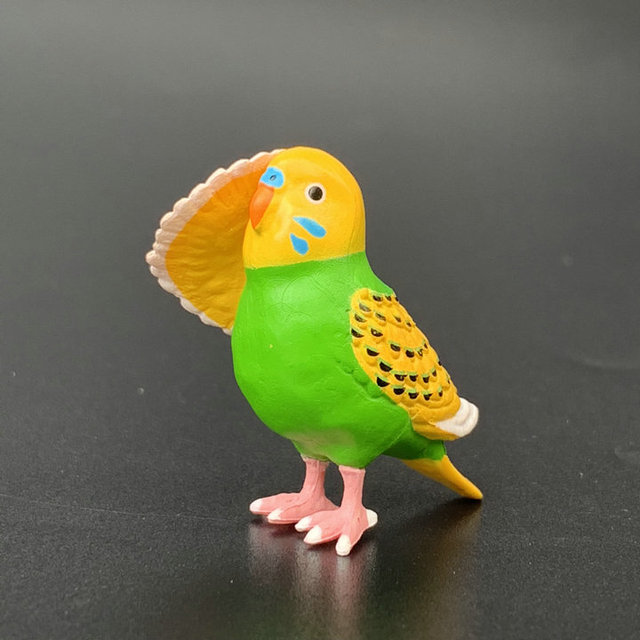 Figurka Gashapon ptaki Parrot Sparrow - piękna ozdoba na biurko - Wianko - 3