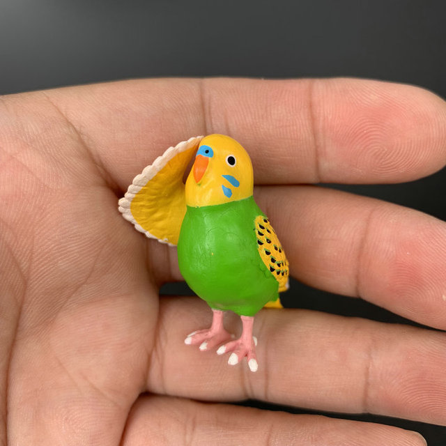 Figurka Gashapon ptaki Parrot Sparrow - piękna ozdoba na biurko - Wianko - 4