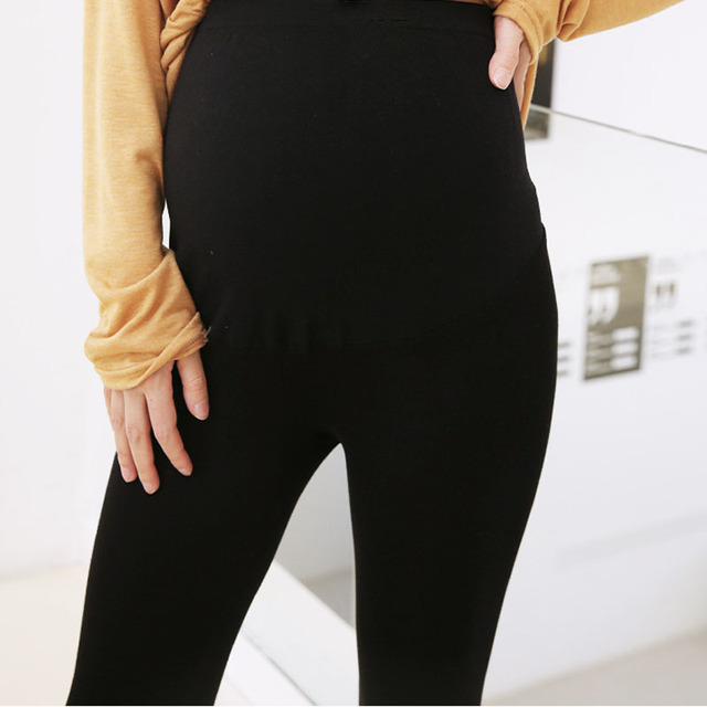 Legginsy ciążowe Plus rozmiar wiosna i lato zewnętrzne podnoszące brzuch, nowe i wygodne - Wianko - 11