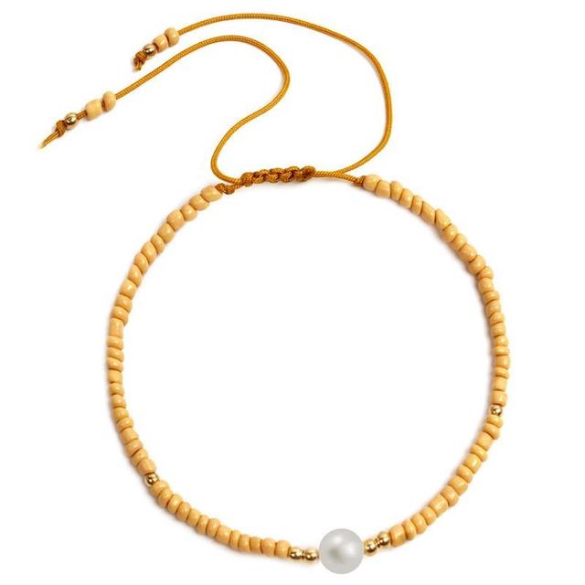 Bransoletka biżuteryjna z koralikami boho style faux pearl pendant charm bracelet - Wianko - 15