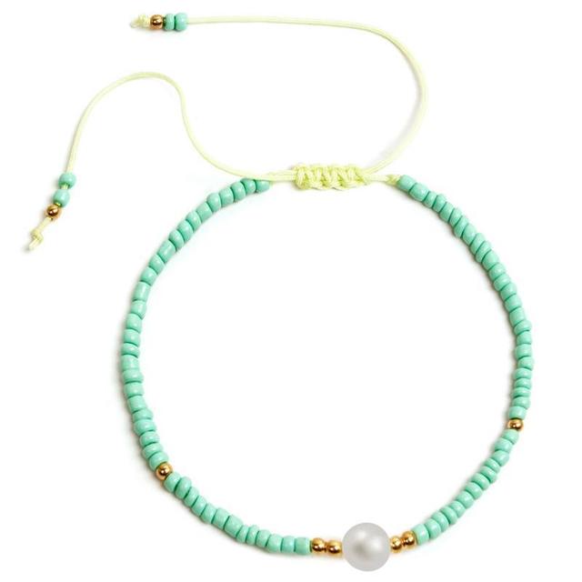 Bransoletka biżuteryjna z koralikami boho style faux pearl pendant charm bracelet - Wianko - 11