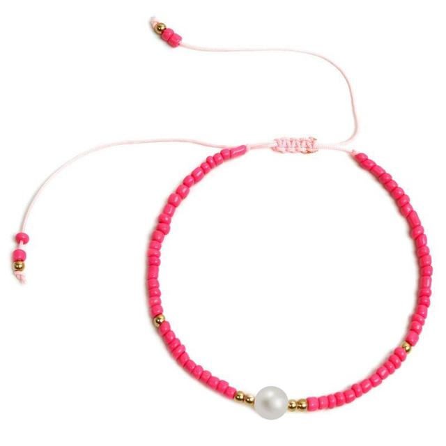 Bransoletka biżuteryjna z koralikami boho style faux pearl pendant charm bracelet - Wianko - 10
