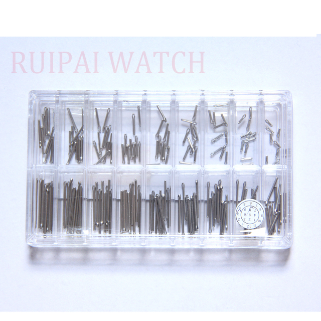 Bransoletka do zegarka Split Pins - asortyment 180 sztuk o średnicy 1.0mm i rozmiarach 4-21mm - Wianko - 3