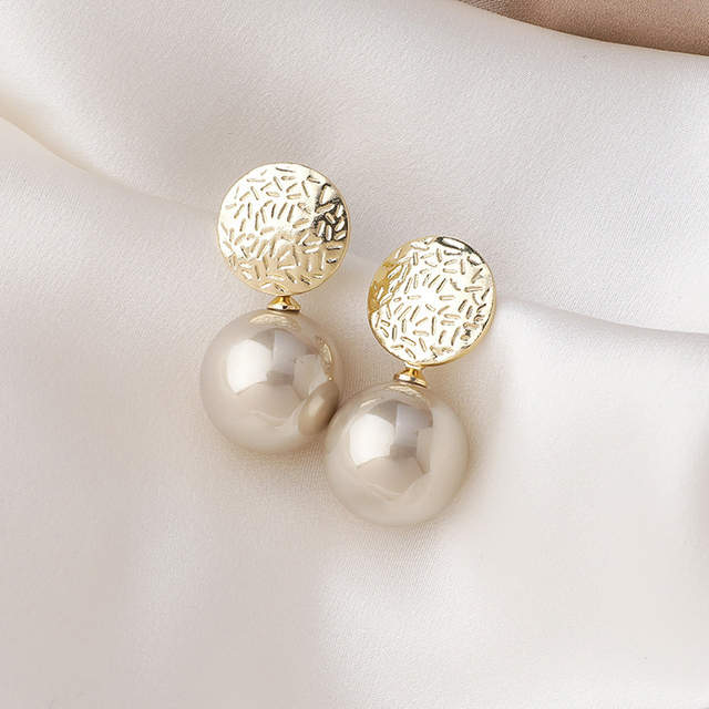 Eleganckie wiszące kolczyki imitujące perełki dla kobiet i dziewcząt – biżuteria ślubna - Wianko - 7