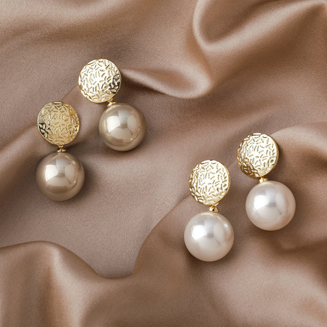 Eleganckie wiszące kolczyki imitujące perełki dla kobiet i dziewcząt – biżuteria ślubna - Wianko - 4
