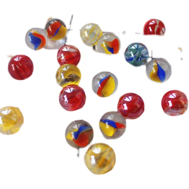 16mm kolorowa szklana kula z małymi kolorowymi kulkami dla dzieci Pat zabawki do konsoli gier i pinballa - Wianko - 4