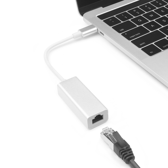 USB C 3.0 HUB adapter sieci Ethernet 10/100Mbps RJ45 dla MacBook Pro - Wianko - 4