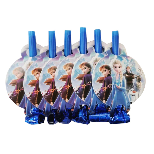 Jednorazowe zastawy stołowe - Frozen Party - Niebiescy bohaterowie - kubki i talerze papierowe - Baby Shower i dekoracje imprez - Wianko - 7