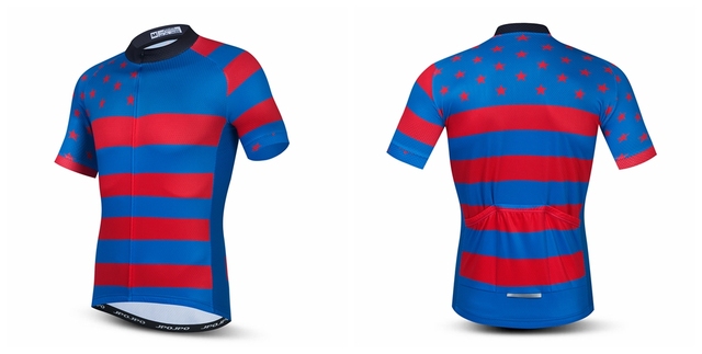 Męska koszulka kolarska z krótkim rękawem 2021 - letnia odzież rowerowa - szosa - MTB - jednokolorowa - topy rowerowe - Wianko - 11