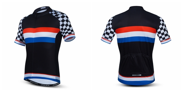 Męska koszulka kolarska z krótkim rękawem 2021 - letnia odzież rowerowa - szosa - MTB - jednokolorowa - topy rowerowe - Wianko - 16