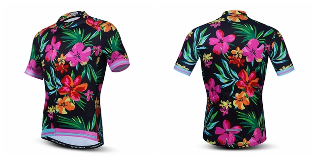 Męska koszulka kolarska z krótkim rękawem 2021 - letnia odzież rowerowa - szosa - MTB - jednokolorowa - topy rowerowe - Wianko - 36