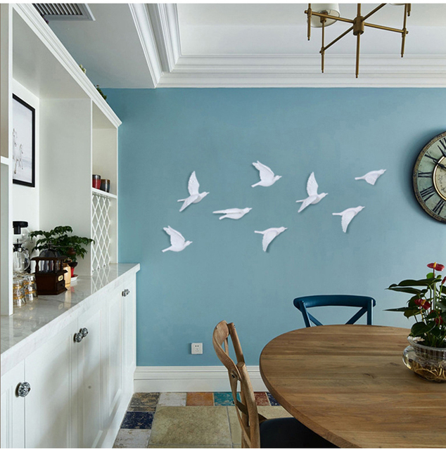 Ptaki - 3D naklejka dekoracyjna na ścianę z malowidłem zwierzątka dla ozdoby domu - Wianko - 7