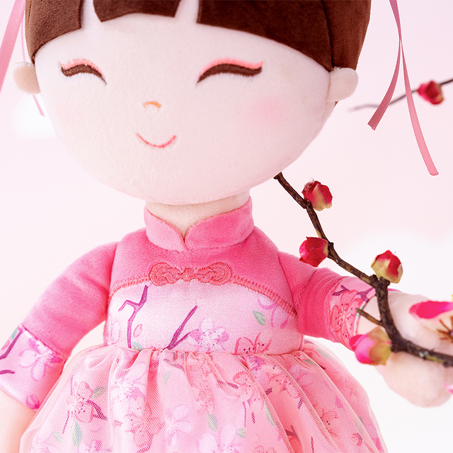 Pluszowa lalka dziewczynka w stylu chińskim z przewijaniem, materiałowa Ragdoll 2021 - Wianko - 17