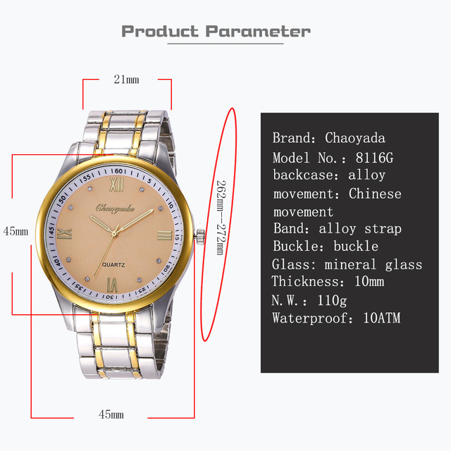 Luksusowy zegarek dla pary, stalowy, duża tarcza, wodoodporny, modny, Iced Out, prezent, Reloj - Wianko - 2