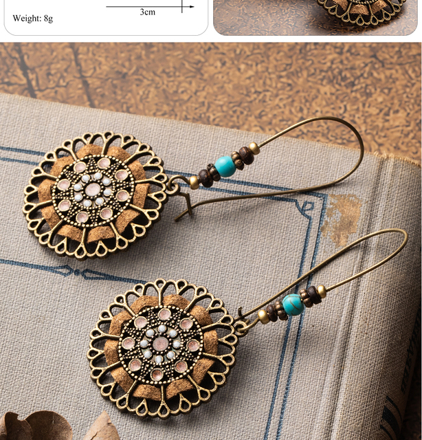Kolczyki wiszące z mieszczącego się w Czechach pióra Tassel dla kobiet 2019 vintage złote liście Brincos biżuteria - gotowe! - Wianko - 10