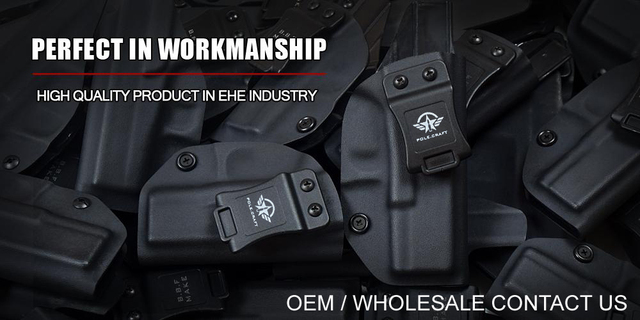 Kabura Glock 21 IWB Kydex na zamówienie, pasuje do Glock 21 / Glock 20 (Gen 3, 4, 5) z paskiem ukrytym wewnątrz pistoletu - Wianko - 1