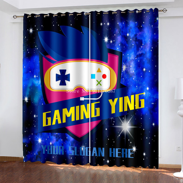 Gamer Blackout - zasłony do sypialni dla nastoletnich chłopców ozdoba okna - Gamepad Home Decoration - Wianko - 23