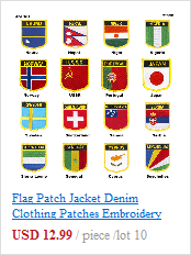 Naszywki flagi Mauritius haftowane - PT0119-2 - Wianko - 8