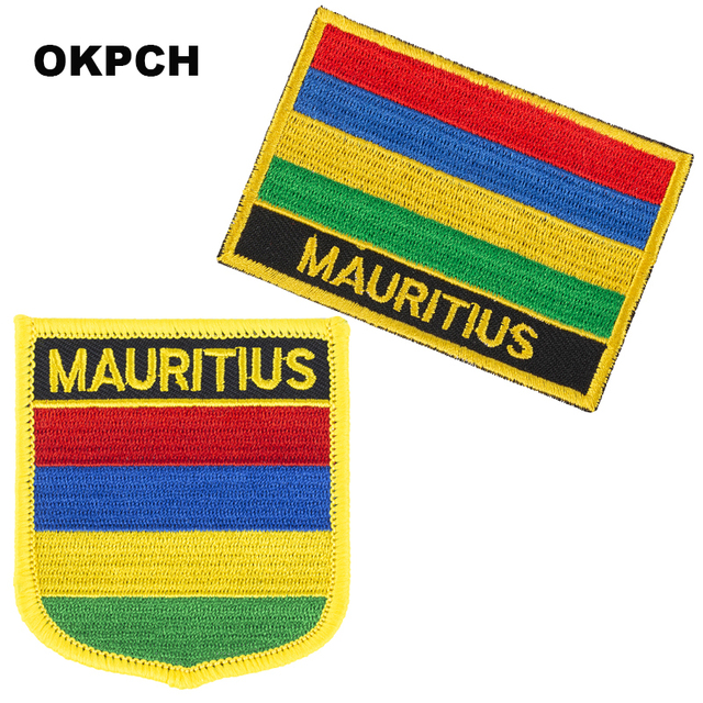 Naszywki flagi Mauritius haftowane - PT0119-2 - Wianko - 17