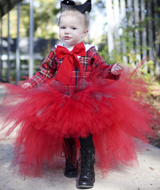 Czarna długa spódniczka tutu dla dziewczynki na urodziny, przyjęcie i zdjęcia - Flower Girl - Wianko - 5