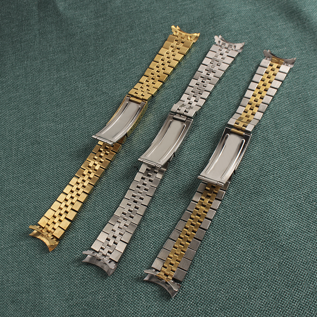 Jubileuszowa bransoletka do zegarka ze stali nierdzewnej, wymiar 13mm/17mm/20mm, pasująca do Rolex Datejust - Wianko - 9
