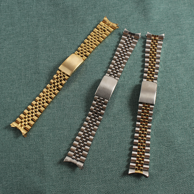 Jubileuszowa bransoletka do zegarka ze stali nierdzewnej, wymiar 13mm/17mm/20mm, pasująca do Rolex Datejust - Wianko - 8