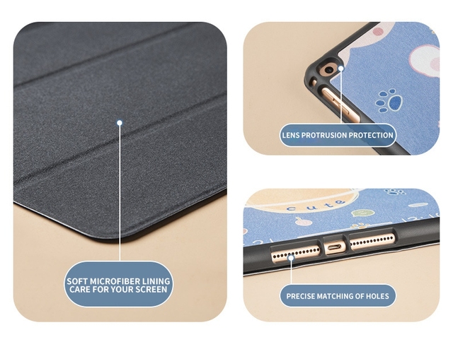 Pokrowiec ochronny Smart Cover z uchwytem na ołówek silikonowy do iPada Air 4/2018/9.7/11/10.5/Mini 5/4 - Wianko - 7