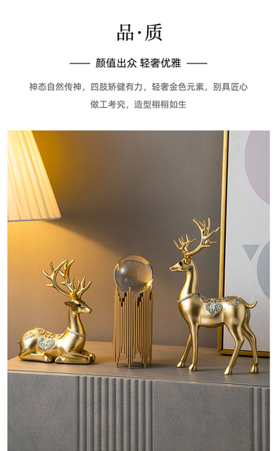 Dekoracyjna figurka łosia kryształowa - luksusowe akcesorium do nowoczesnego salonu i prezent ślubny - Wianko - 5