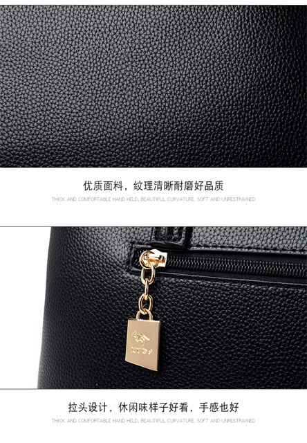Wysokiej klasy czarna torebka damska na ramię z rączką - luksusowa, skórzana, typu Tote, marki projektant - Wianko - 23