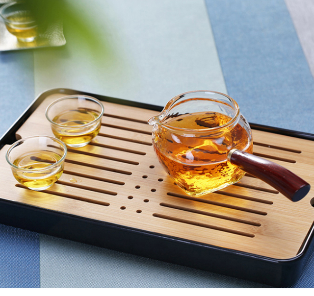 Dzbanek do herbaty Kung Fu z żaroodpornym szkłem, drewnianym uchwytem i przezroczystym dozownikiem - Wianko - 13
