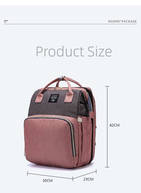 Lequen torba na pieluchy dla niemowląt - plecak wielofunkcyjny i składany wózek - stylowa, wodoodporna torba podróżna typu Drop Statek - Wianko - 22