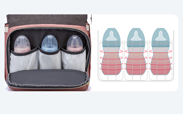 Lequen torba na pieluchy dla niemowląt - plecak wielofunkcyjny i składany wózek - stylowa, wodoodporna torba podróżna typu Drop Statek - Wianko - 10