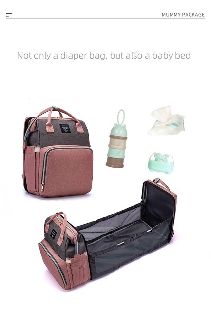 Lequen torba na pieluchy dla niemowląt - plecak wielofunkcyjny i składany wózek - stylowa, wodoodporna torba podróżna typu Drop Statek - Wianko - 4