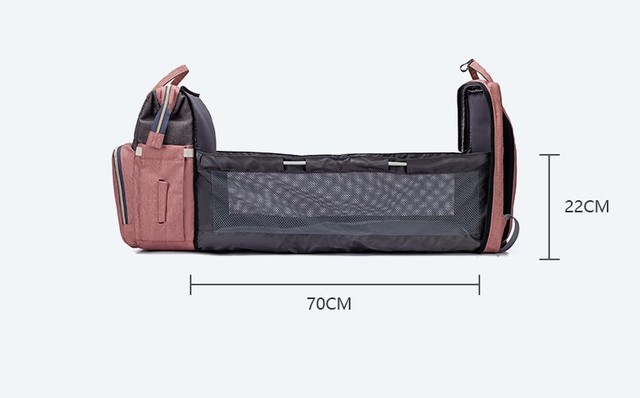 Lequen torba na pieluchy dla niemowląt - plecak wielofunkcyjny i składany wózek - stylowa, wodoodporna torba podróżna typu Drop Statek - Wianko - 23
