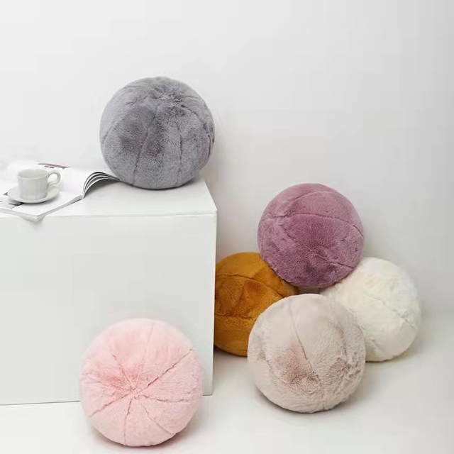 Pluszowa piłka poduszka INS Hot w stylu skandynawskim, idealna dekoracja do pokoju dziecka, prezent urodzinowy dla przyjaciela - Wianko - 2