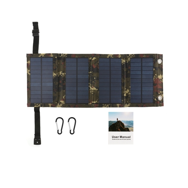 Przenośna torba słoneczna 50W z panelami fotowoltaicznymi i wodoodporną baterią - ładowarka zasilająca telefon komórkowy USB na zewnątrz, idealna na podróże i camping - Wianko - 13